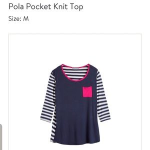 Stitch Fix Loveappella pola pocket knit top